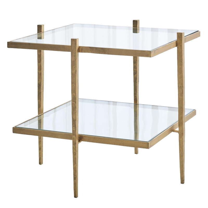 Laforge End Table, Antique Gold