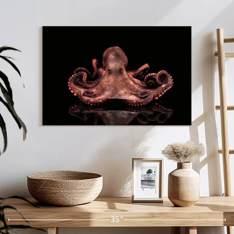 Brampt Plump Pink Octopus, 16" H x 24" W