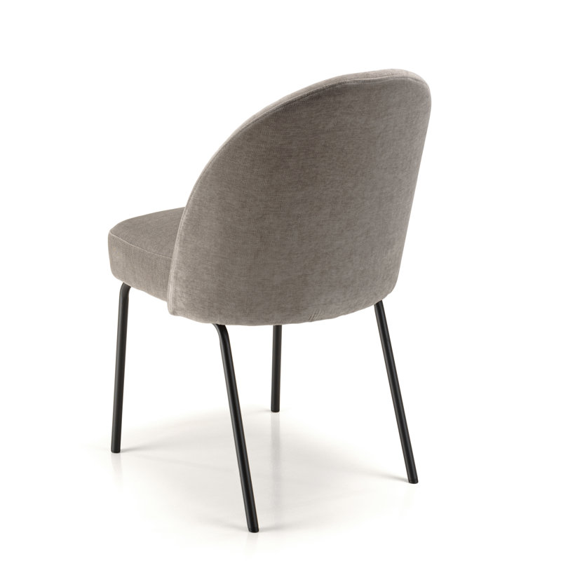 Shianne 50cm H Metal Side Chair, Grey