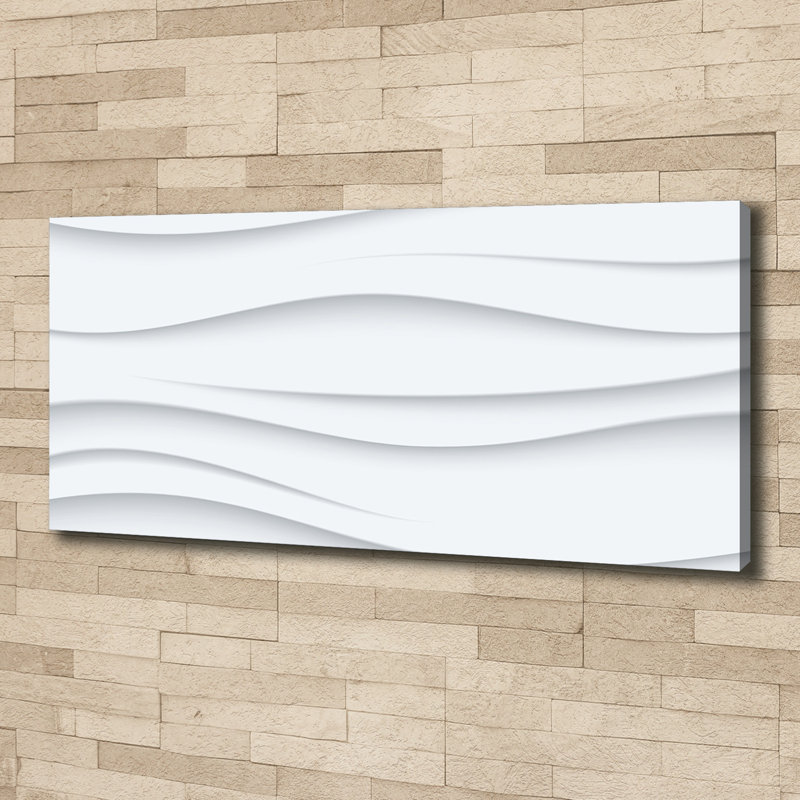 Waves Abstraction - Wrapped Canvas Print