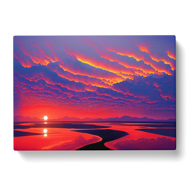 Legendary Ocean Beach Sunset - Wrapped Canvas, 40cm H x 60cm W x 3cm D