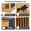 Meuble de cage pour chien de 180 cm avec séparateur et prise électrique-133329709