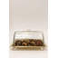 Dôme de gâteau rectangulaire doré avec poignée boule - L 10,2 po-2056121487