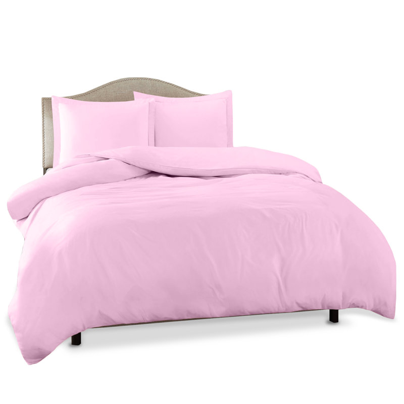 Modern & Contemporary Duvet Cover, King Duvet Cover + 3 Additional Pieces, Lilac