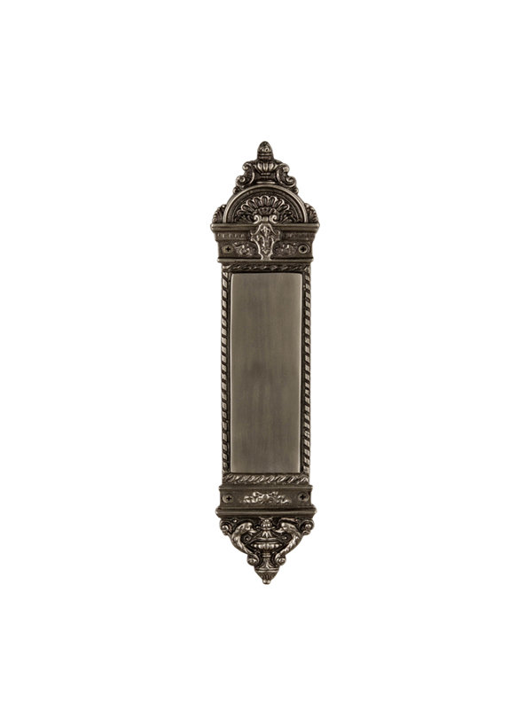 Faux bouton de porte simple Studio, Étain antique