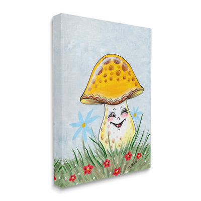 "Sourire champignon", art mural par Michelle Gilsey