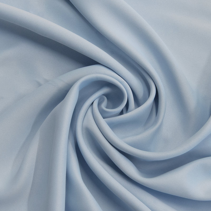 Flame Retardant Thermal Insulated Blackout Curtain, Sky Blue, 52" W x 84" L