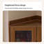 Armoire de coin noire en bois massif