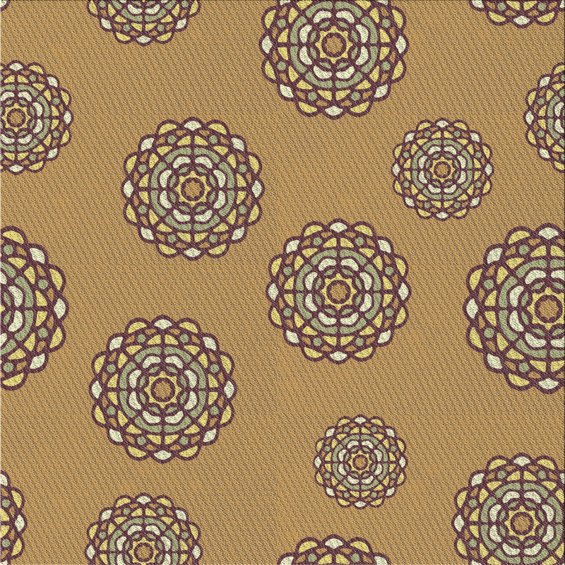 Tapis brun Bergelmir, Carré 5 pi