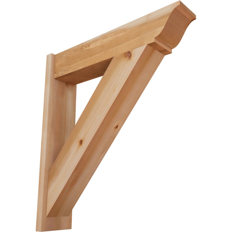 Persienne traditionnelle en bois rustique, P 32 po x H 36 po, Cèdre rouge occidental l 7 1/2 po (lisse)