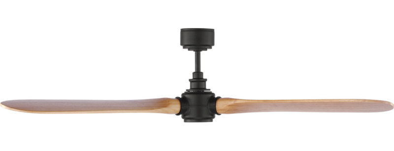 Valiant Smart 60 Ceiling Fan, Midnight Black, Natural Honey