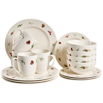Dinnerware Set 16 Piece - Service for 4