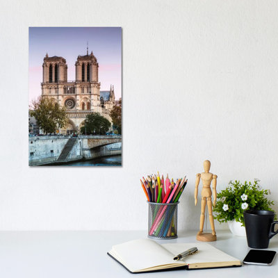 Notre Dame Sunset I by Matteo Colombo - Wrapped Canvas Print