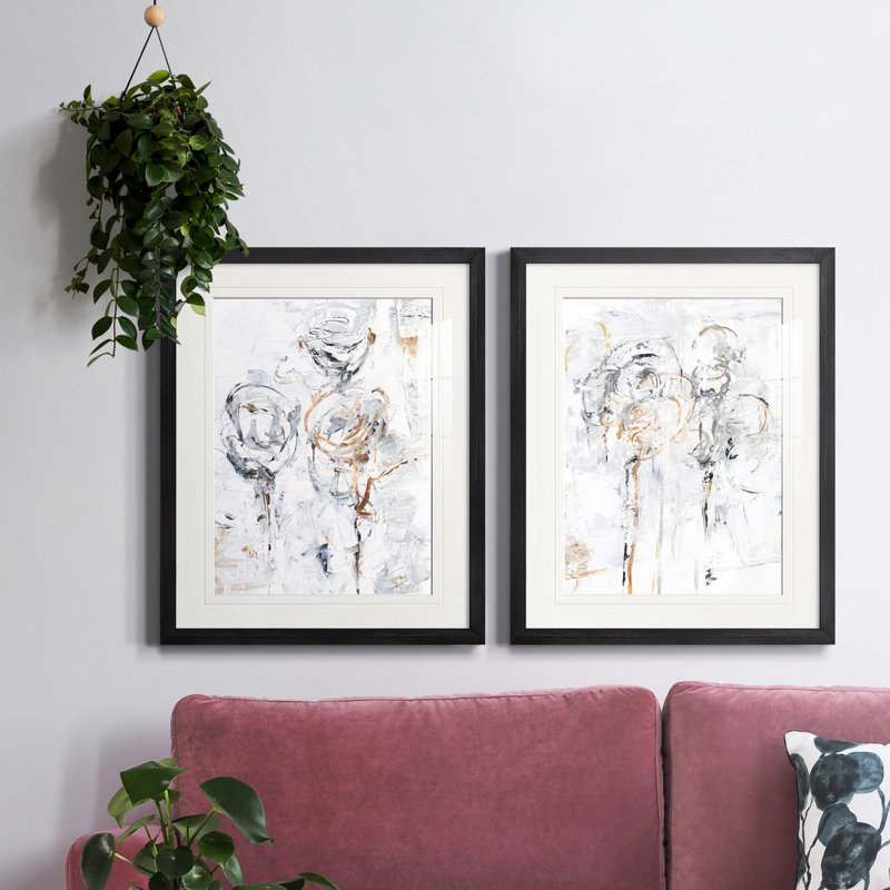 «Spring Wildflowers I», reproduction encadrée de qualité supérieure - prête à être accrochée
