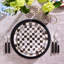 Pink Check Dinner Plate-1442850904