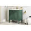 Meuble-lavabo de 30 po avec lavabo, deux portes avec tablette, charnières de porte à fermeture en douceur, style rétro-115898627