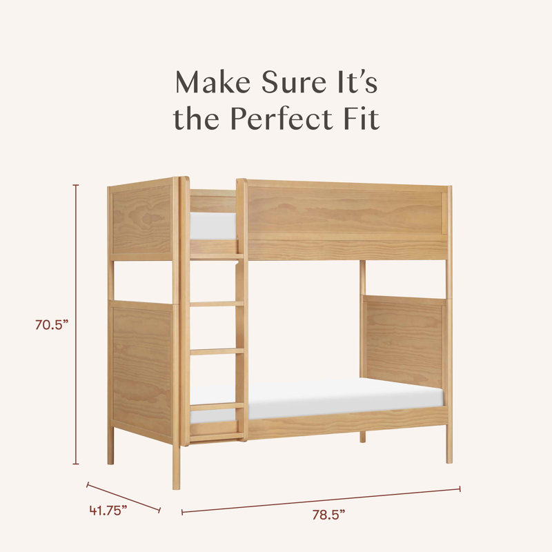 Bondi Convertible Bunk Bed, Honey