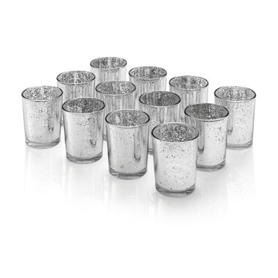 12 Piece 6.8cm Glass Tabletop Votive Holder Set