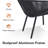 10 - Person Rectangular Extendable Aluminum Outdoor Dining Set With Umbrella Hole