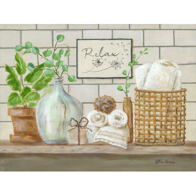 Arnfrid Still Life Bath II by Pam Britton - Wrapped Canvas Print