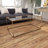 Honea Metal Gold Coffee Table with Clear Glass Top and Acrylic Legs