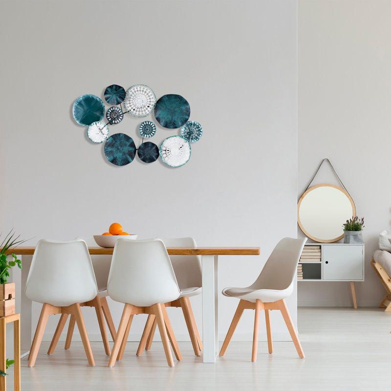 Handmade Decorative Metal Wall Accessory, 32.3 x 19.7 x 2.0 inches | 100% Metal, Thickness: 0.06 inches | Unique Hand-Painted Design, Lightweight at 2.6 lbs | Perfect for Home Decor, Adds Character to Any Space