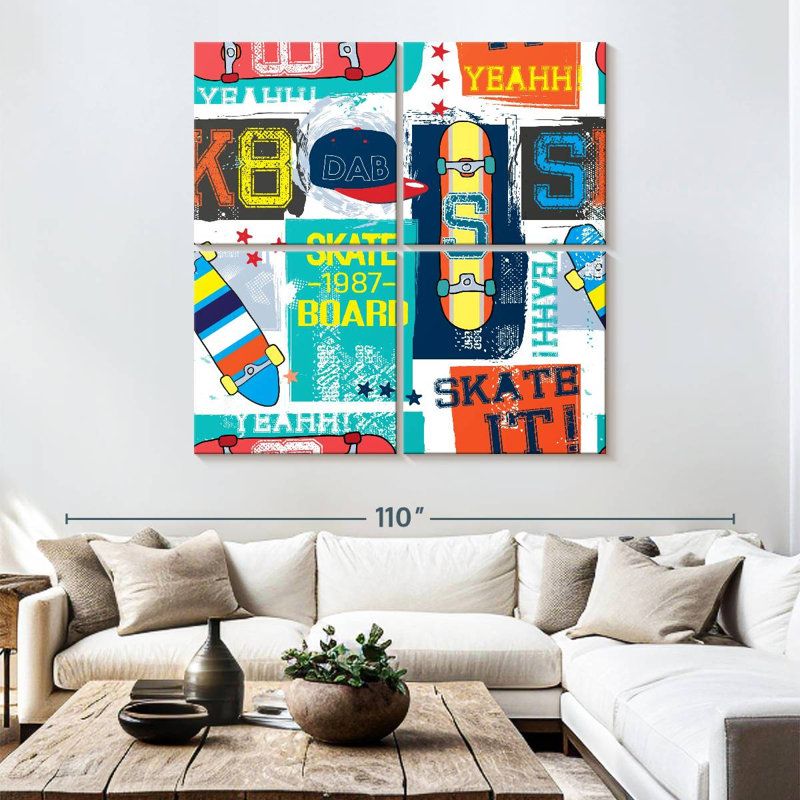 Senne Retro Skateboarding Pattern