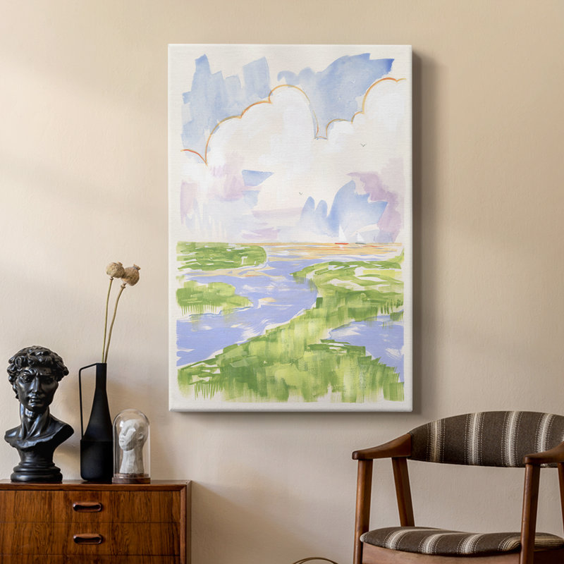 Low Country River Vista II - galerie sur mesure, H 18 po x l 12 po