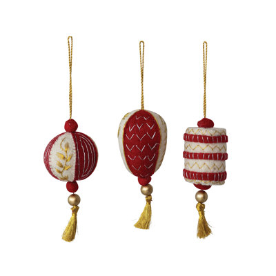 Ornement pompon en laine Artisan