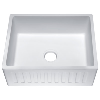 Roine 23.62'' L Single Bowl Solid Surface Kitchen Sink