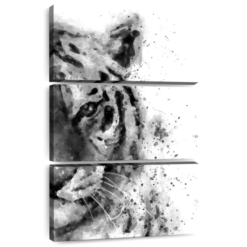 Brampt Tiger At Attention, 32" H x 20" W