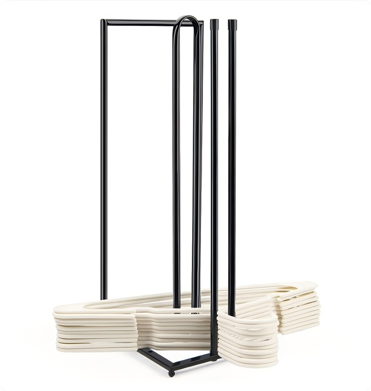 Rebrilliant Hanger Stacker, Metal Hanger Storage Organizer Hold Up To ...