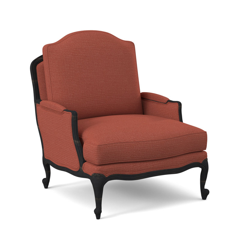 St. Helena Armchair, Margaret Lipstick, Espresso