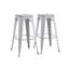 Tabouret de bar et de comptoir en métal de style champêtre rustique Kendraya-24030455-48735758-48735760