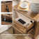 Timar 2 - Drawer Solid Wood Nightstand with Built-In Outlets and USB (Set Of 2)
