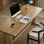 Burlywood Rectangular Solid Wood