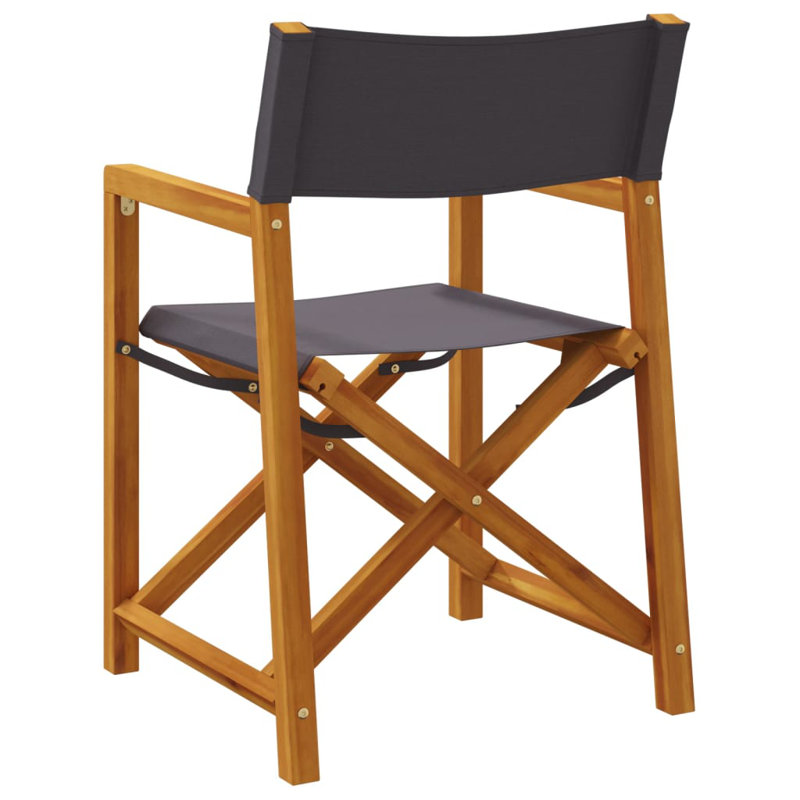 Viviene Patio Dining Accent Chair, Dark grey
