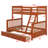 Bunk Bed with Ladder and Drawers-1828535389
