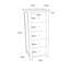 Edmund 45 cm W Chest of 5 Drawers-447693939