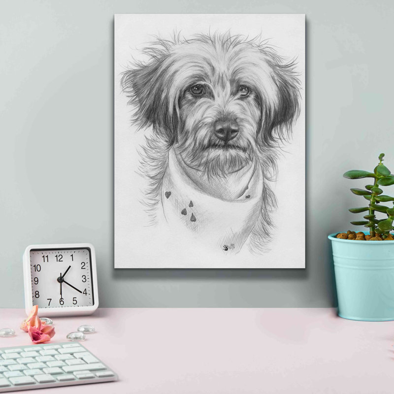 'Pom-A-Poo' by Barbara Keith, Canvas Wall Art