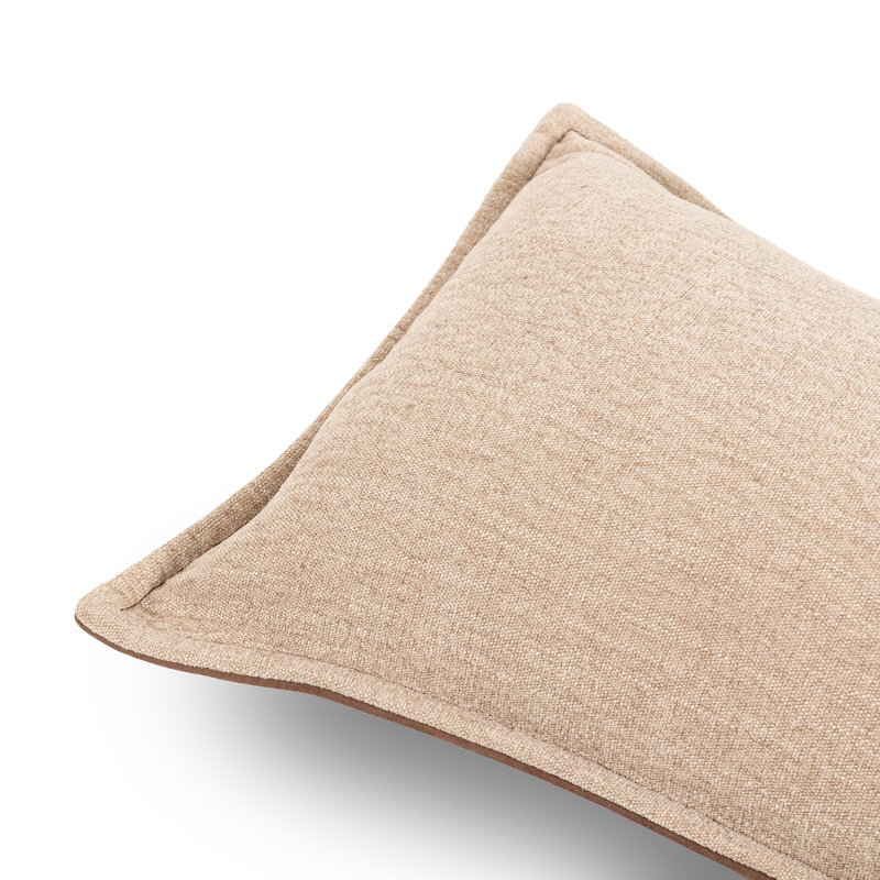 Trenton Throw Pillow, Nubuck Tobacco, Rectangular 13"H x 49"W