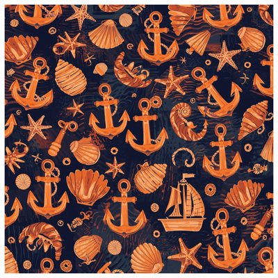 Coussins Nautical Anchors Shells