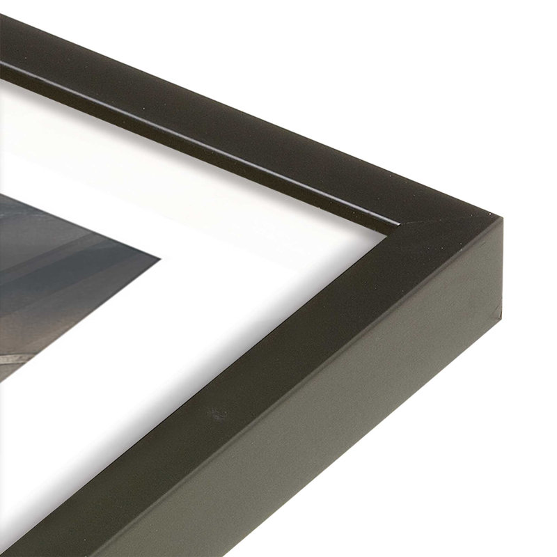 Under the Pier Framed Print, 25" H x 19" W, Satin Black