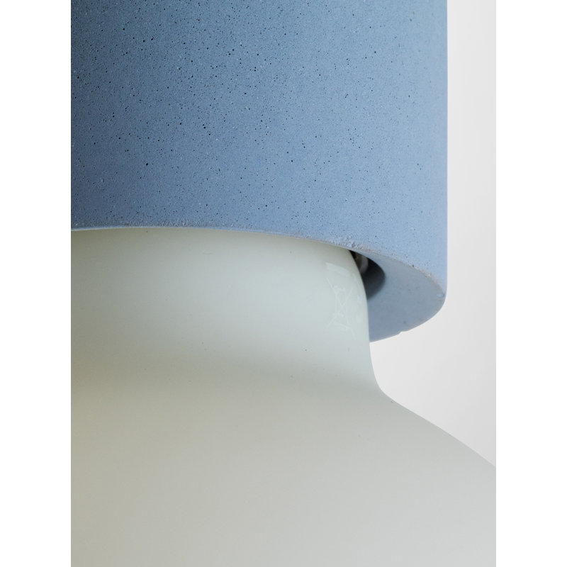 Abriona 1 - Light Bulb Pendant, Light Blue