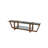 Modern TV Stand with 100% Tempered Glass & 100% Pine Solid Wood Frame, Walnut Color, 62.2 x 13.8 x 13.8 inches | 0.71-inch Thickness | Stylish & Durable Design for Living Room & Entertainment Spaces