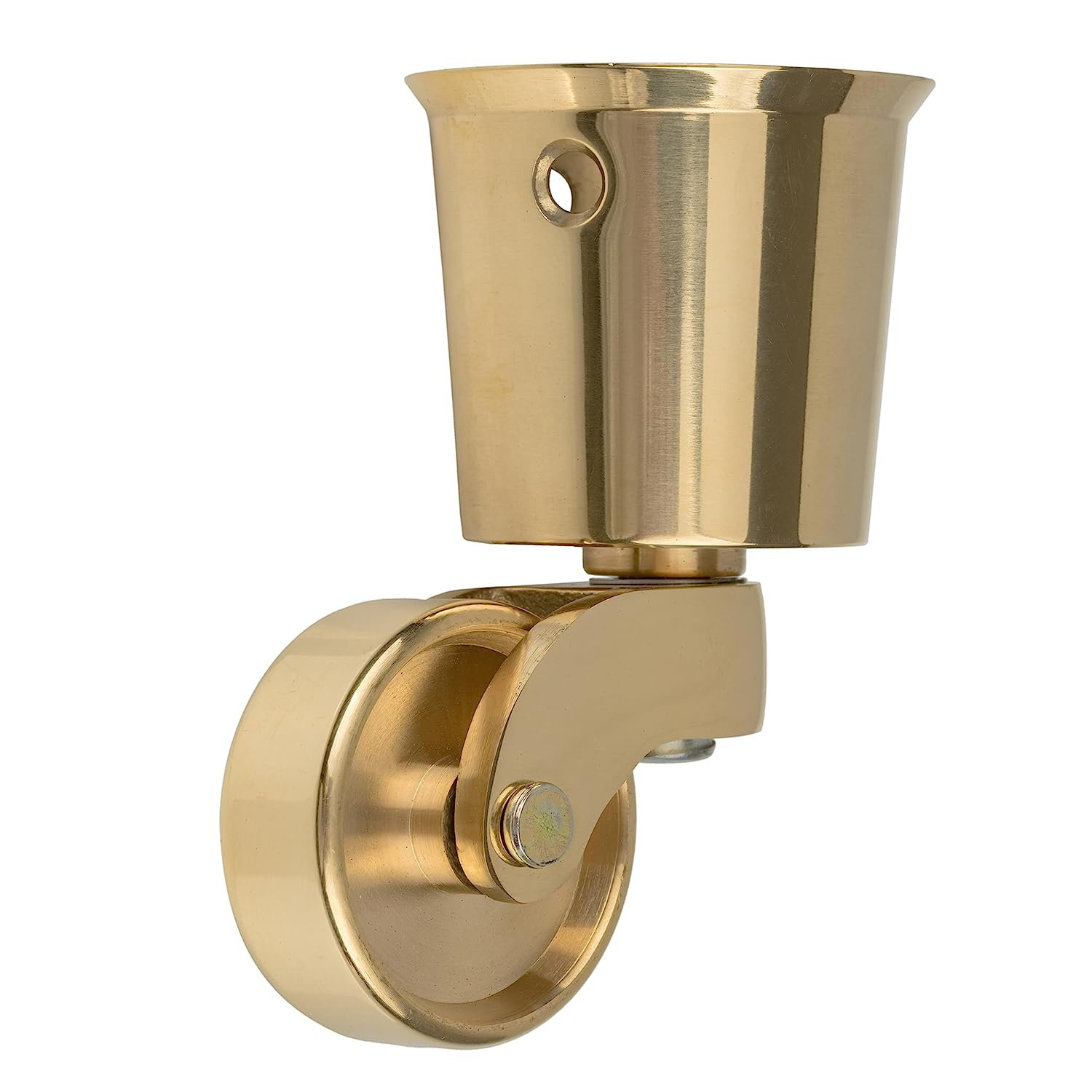 Uniqantiq Hardware Supply Philadelphia Style Solid Brass Round Cup Caster Wheel Wayfair