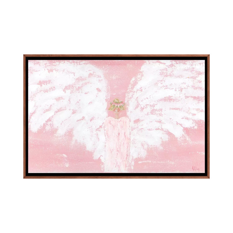 Rose Angel large par Ashley Bradley, reproduction d’art, H 32 po x l 48 po x P 1,5 po, Pas de tapis