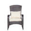 Chaise de patio avec coussins, coussin gris-869089205