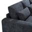 Canapé modulaire en L avec méridienne réversible - Chenille gris foncé Endurance-80491785-80491789