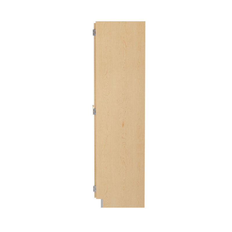 Armoire de rangement à plateau fourre-tout de classe diversifiée, l 48 po x P 22 po x H 84 po, 24 portes, fabrication en bois franc clair, portes doubles verrouillables, finition résistante aux produits chimiques, fabriquée aux États-Unis